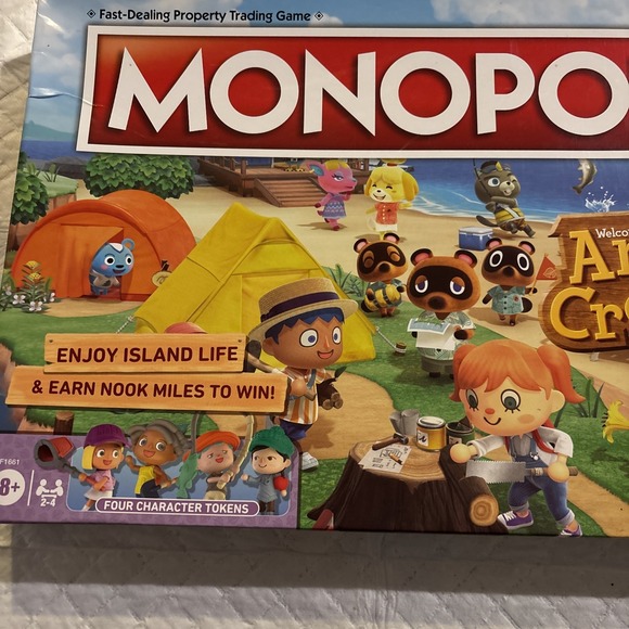 MONOPOLY ANIMAL CROSSING NEW HORIZONS Board Game 100% COMPLETE 2021 BAGGED SORTD - Picture 3 of 4